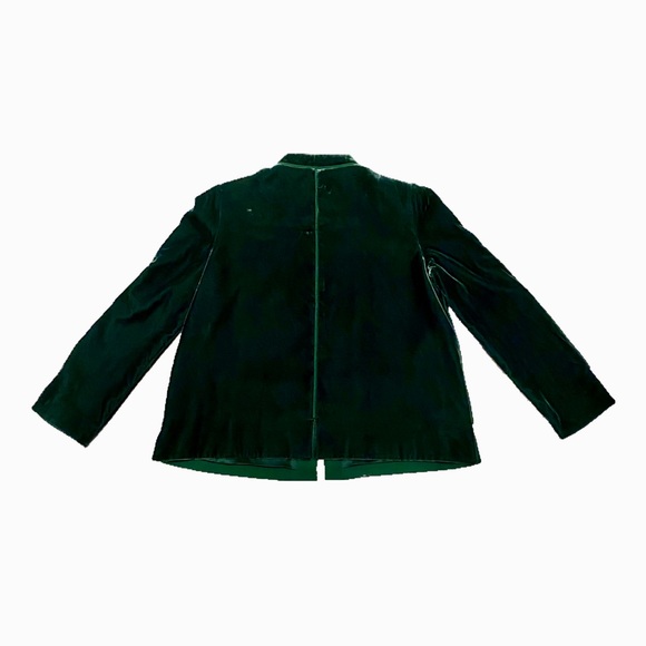 Like new! Giorgio Armani Emerald Green Velvet Nehru Evening Jacket - Picture 9 of 14